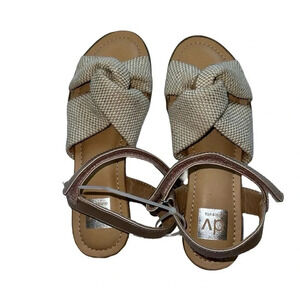 Dolce Vita DV Davis Rose Gold Canvas Sandal Size 3